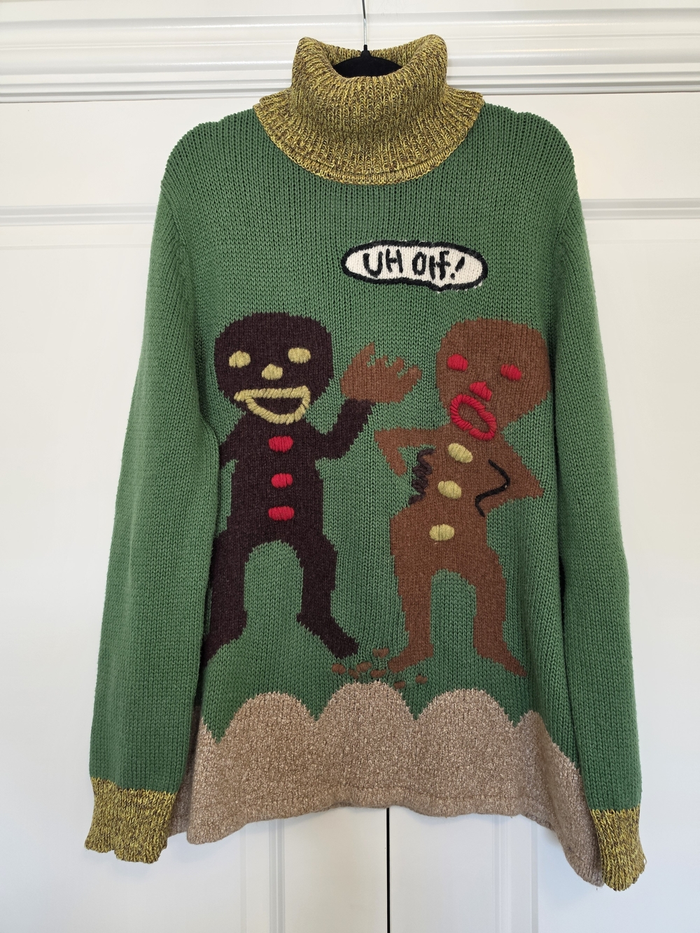 WHOOPI GOLDBERG 2016 UNISEX LIMITED EDITION GINGERBREAD HOLIDAY SWEATER XL